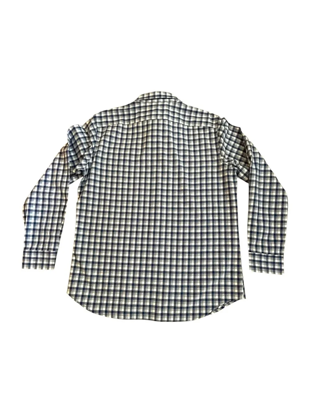 Banana Republic Men's LG Standard Fit L/S Blue & White Check